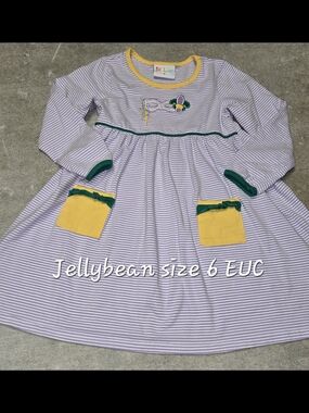 Jelly Bean Mardi Gras Size 6 Dress